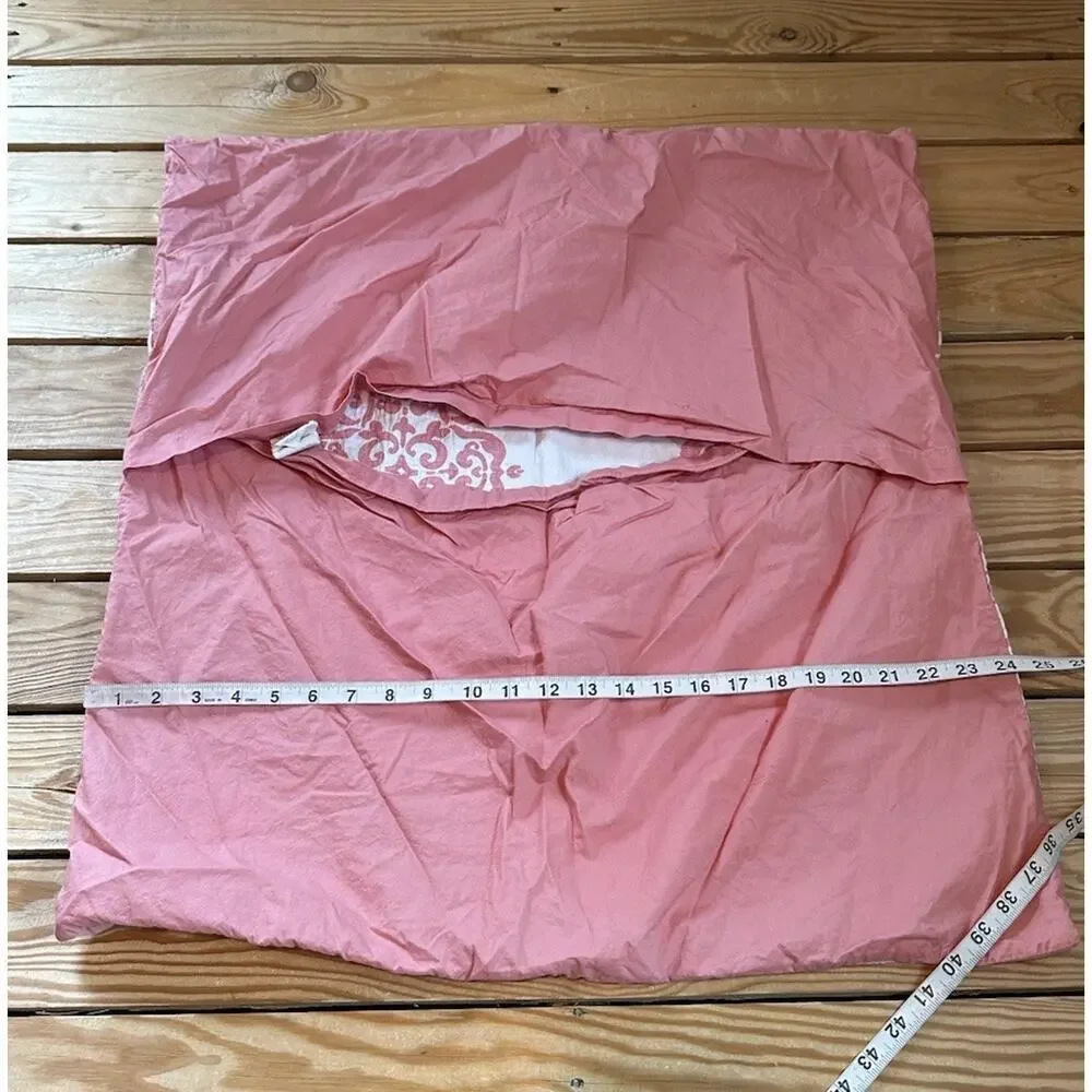 West Elm Set of 2 Pillow Covers Shams Size 26x24 Pink